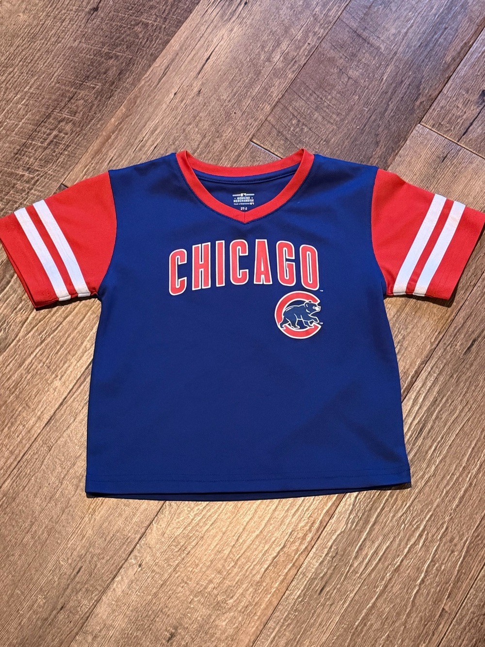 Genuine Merchandise Blue and Red Chicago Cubs Jersey Tee Toddler 2t